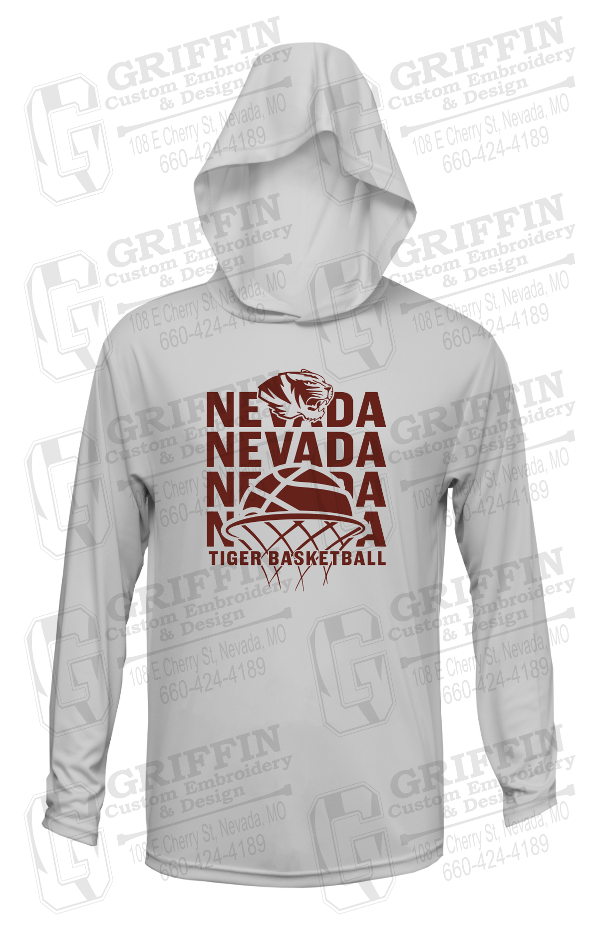 Dry-Fit T-Shirt Hoodie - Basketball - Nevada Tigers 26-L