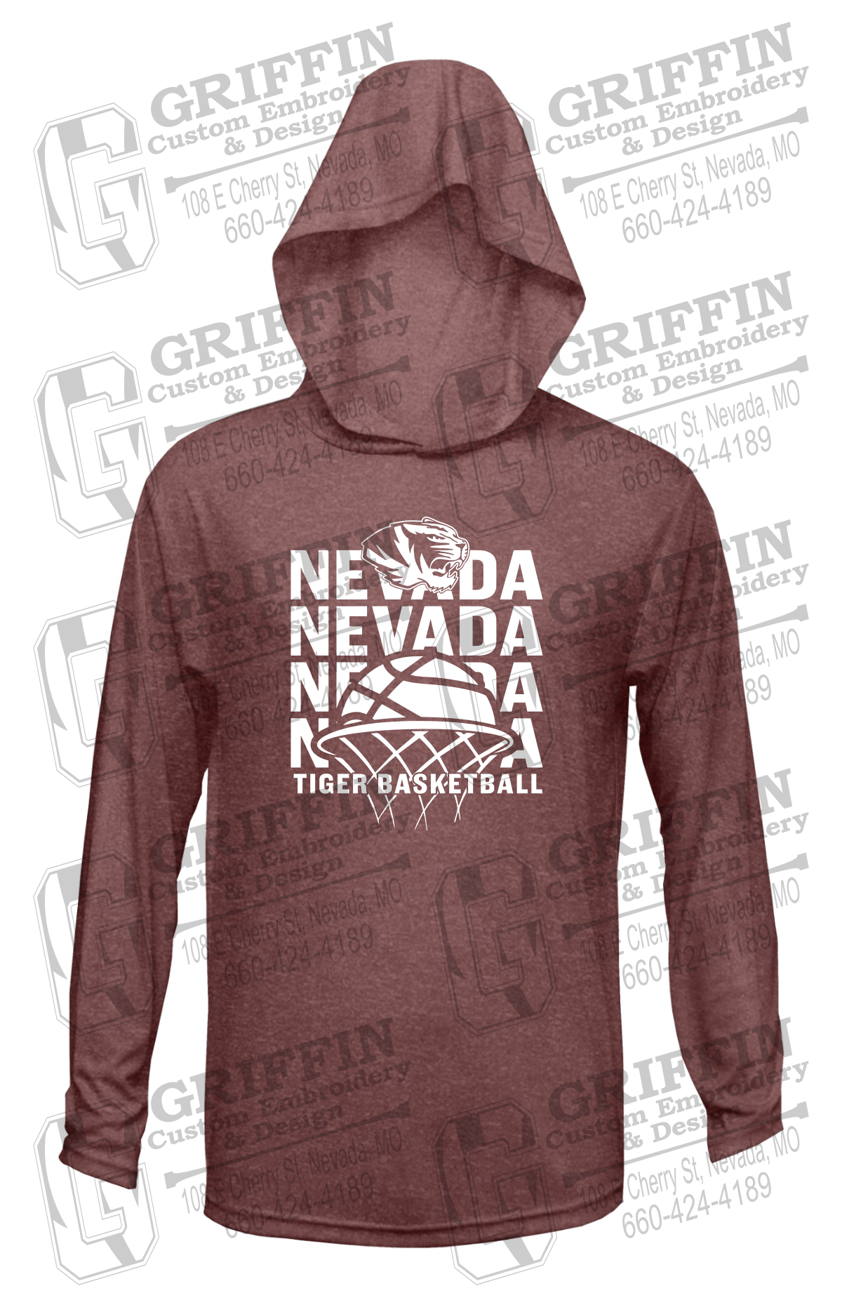 Dry-Fit T-Shirt Hoodie - Basketball - Nevada Tigers 26-L