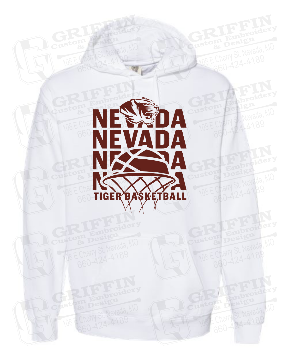 Comfort Colors Hoodie - Basketball - Nevada Tigers 26-L