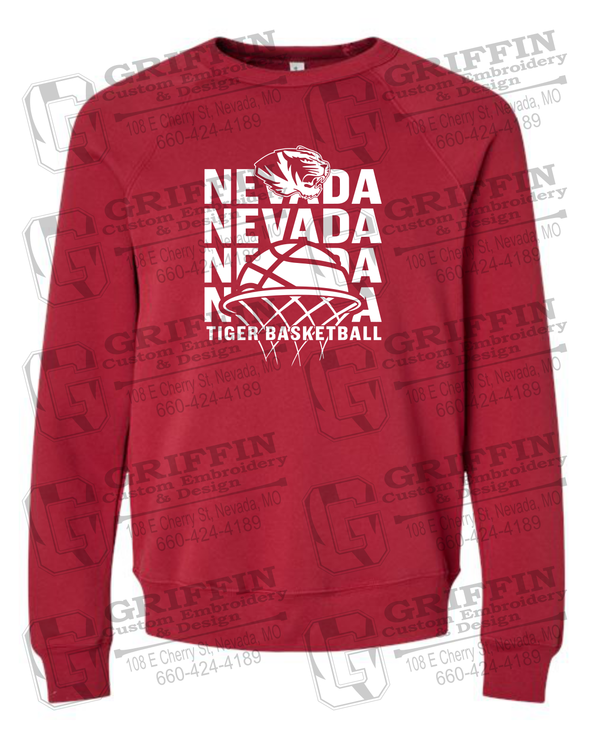 Sponge Fleece Sweatshirt - Basketball - Nevada Tigers 26-L