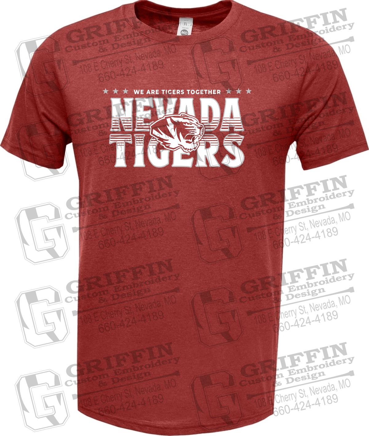 Soft-Tek Short Sleeve T-Shirt - Basketball - Nevada Tigers 26-M