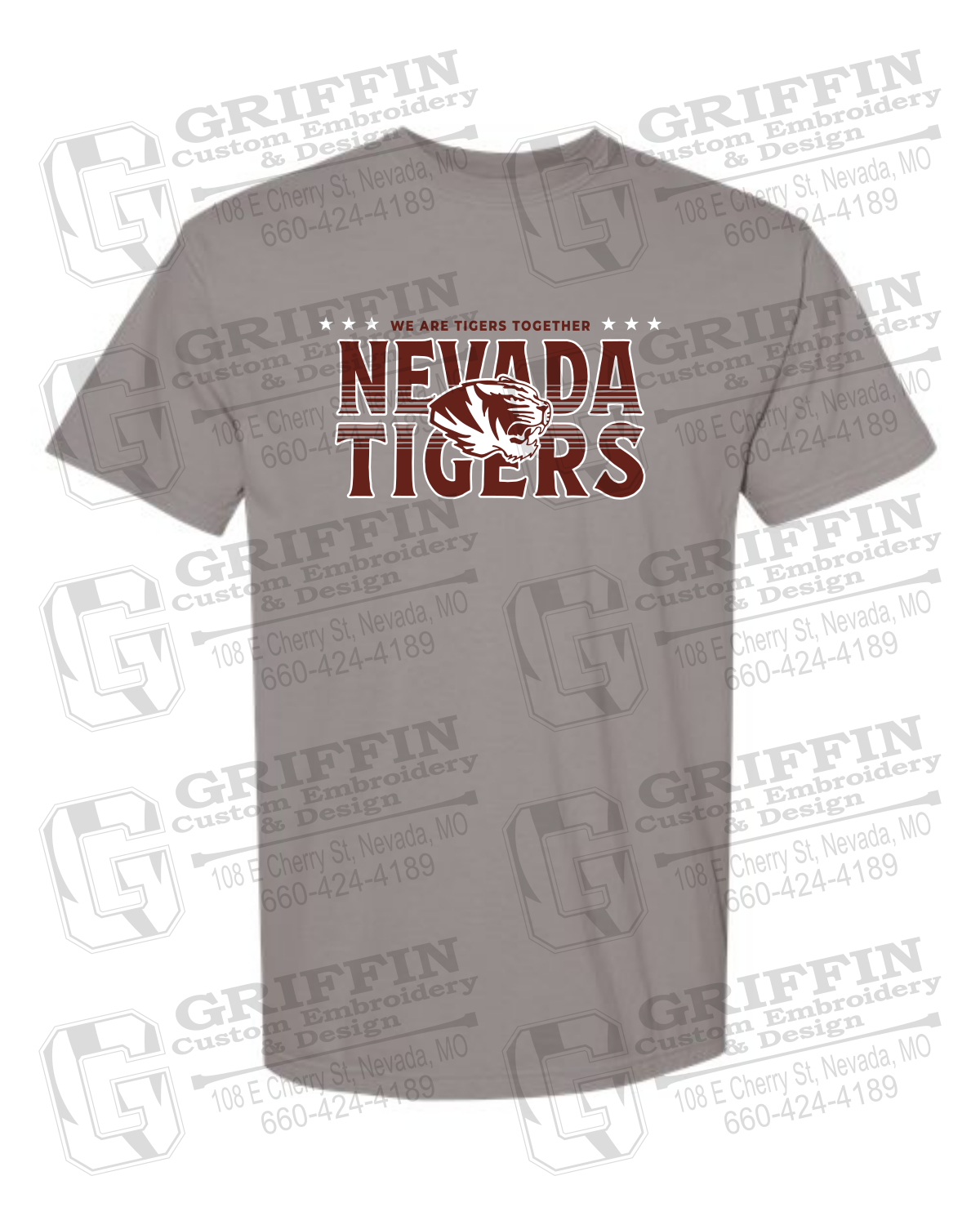 Comfort Colors Short Sleeve T-Shirt - Basketball - Nevada Tigers 26-M