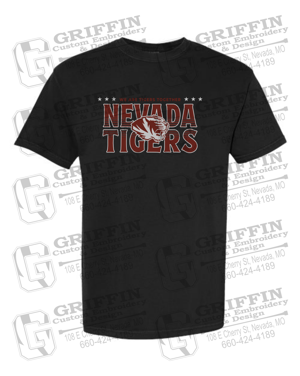 Comfort Colors Short Sleeve T-Shirt - Basketball - Nevada Tigers 26-M