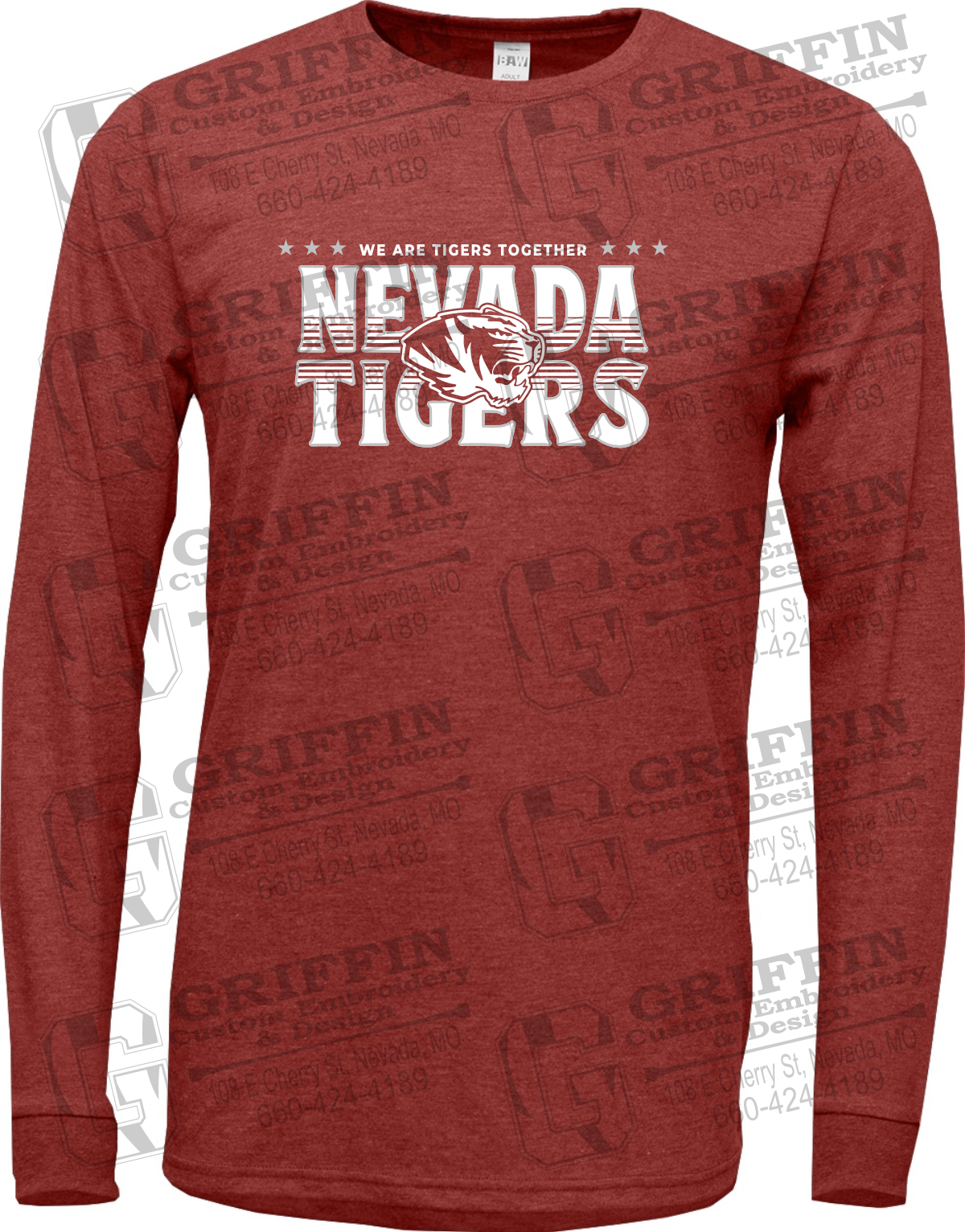Soft-Tek Long Sleeve T-Shirt - Basketball - Nevada Tigers 26-M
