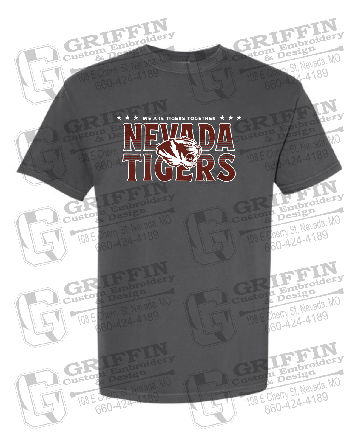 Comfort Colors Short Sleeve T-Shirt - Basketball - Nevada Tigers 26-M