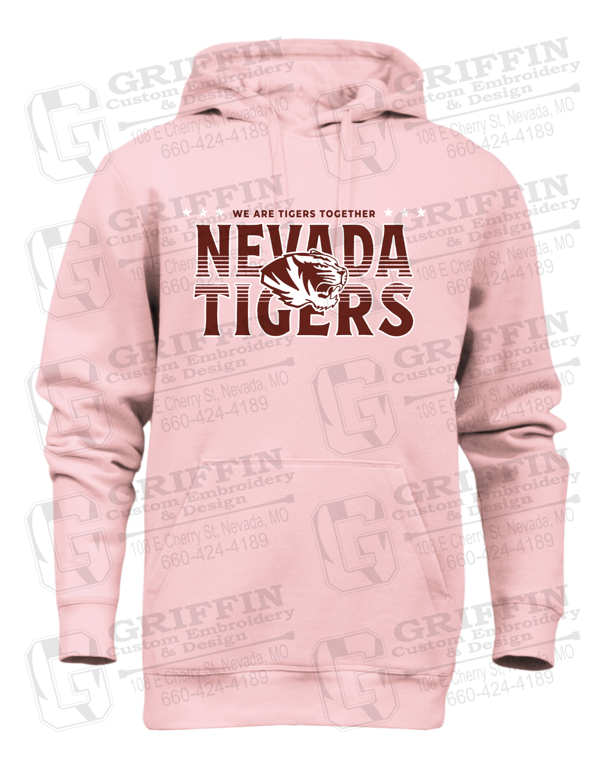 Heavyweight Fleece Hoodie - Basketball - Nevada Tigers 26-M