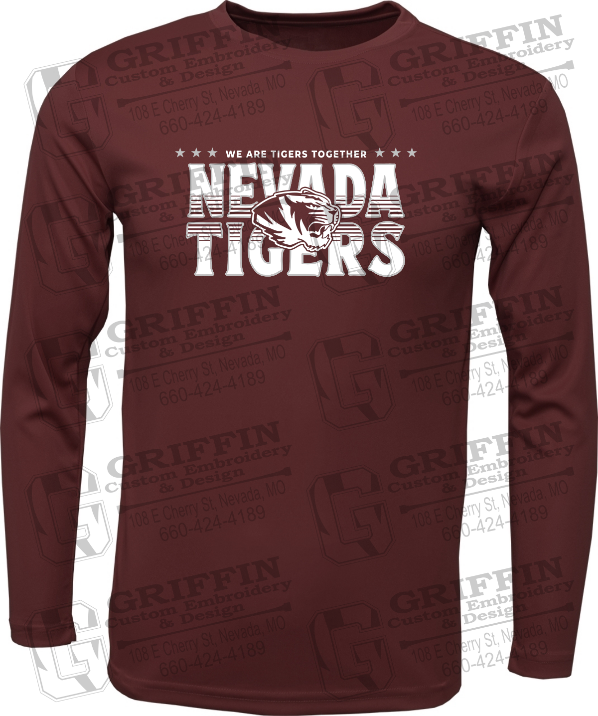 Dry-Fit Long Sleeve T-Shirt - Basketball - Nevada Tigers 26-M