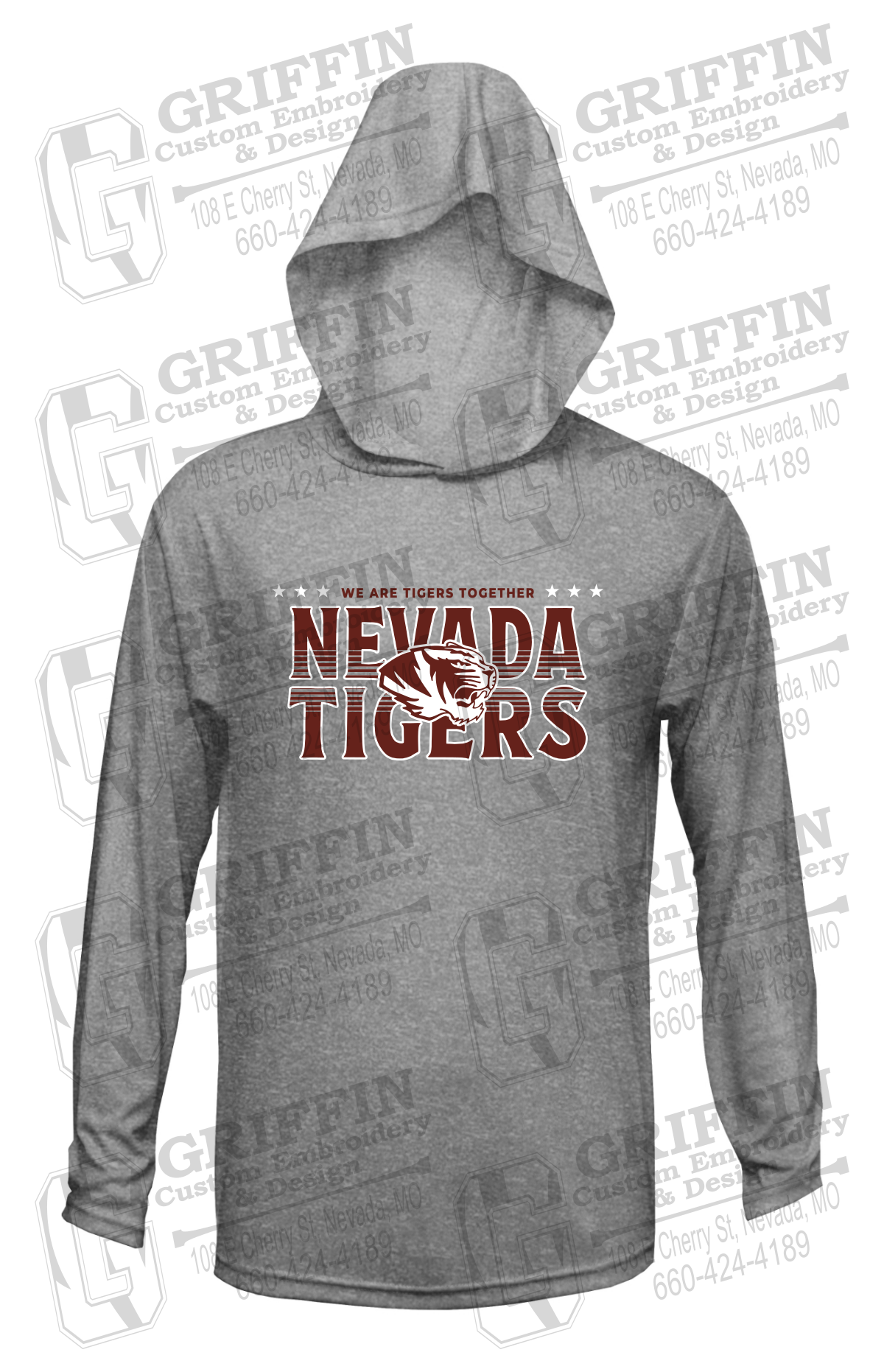 Dry-Fit T-Shirt Hoodie - Basketball - Nevada Tigers 26-M