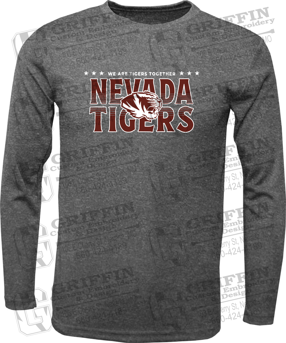 Dry-Fit Long Sleeve T-Shirt - Basketball - Nevada Tigers 26-M