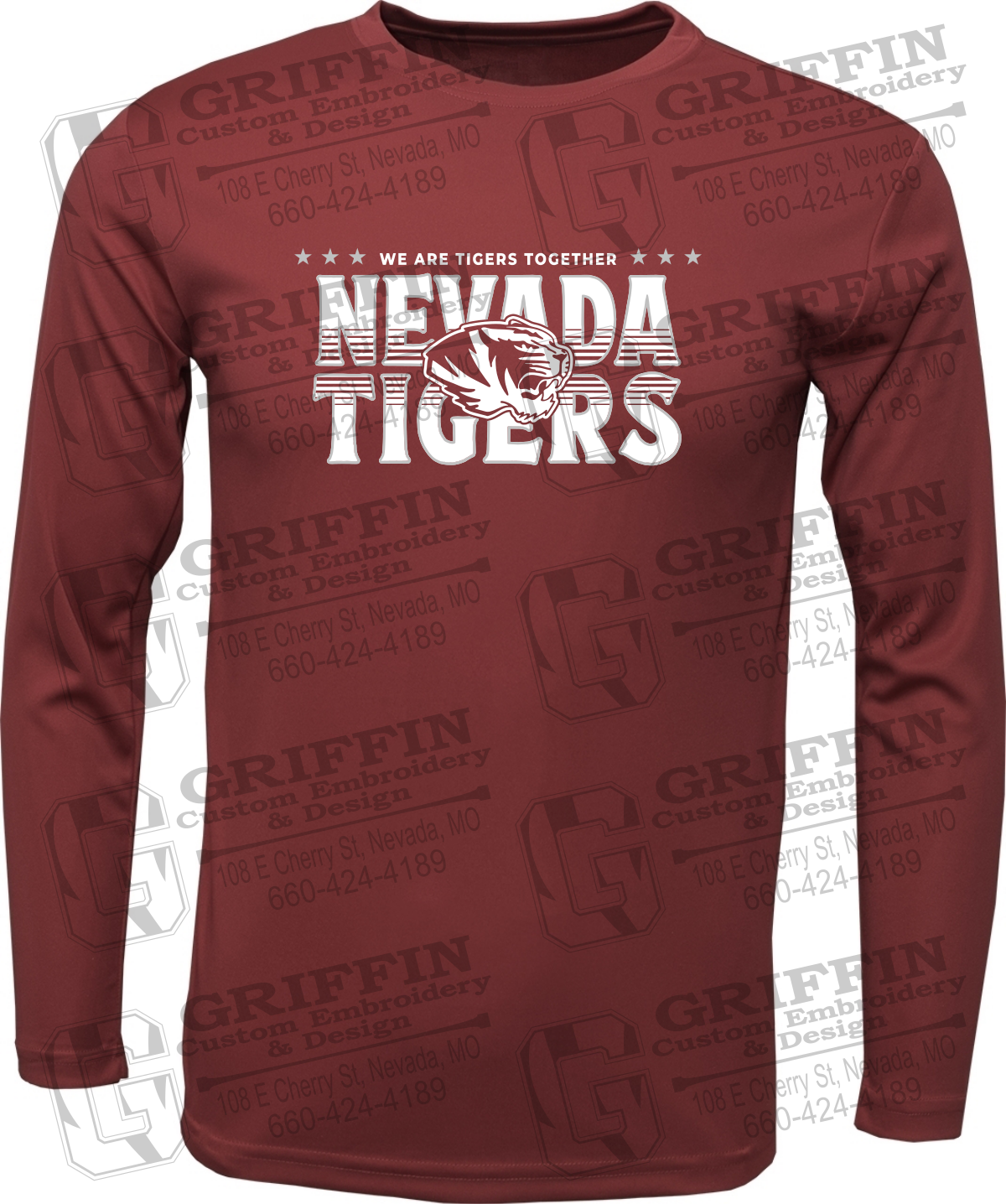 Dry-Fit Long Sleeve T-Shirt - Basketball - Nevada Tigers 26-M