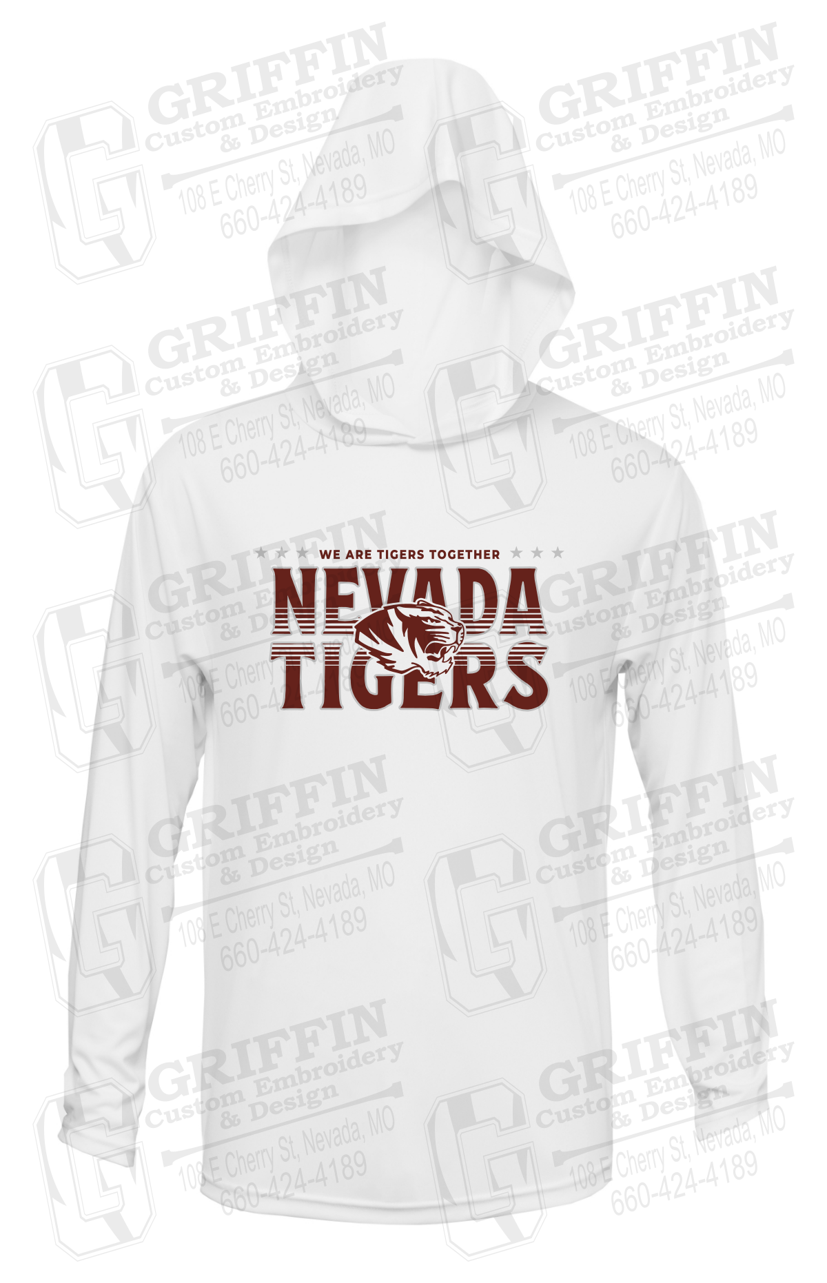 Dry-Fit T-Shirt Hoodie - Basketball - Nevada Tigers 26-M