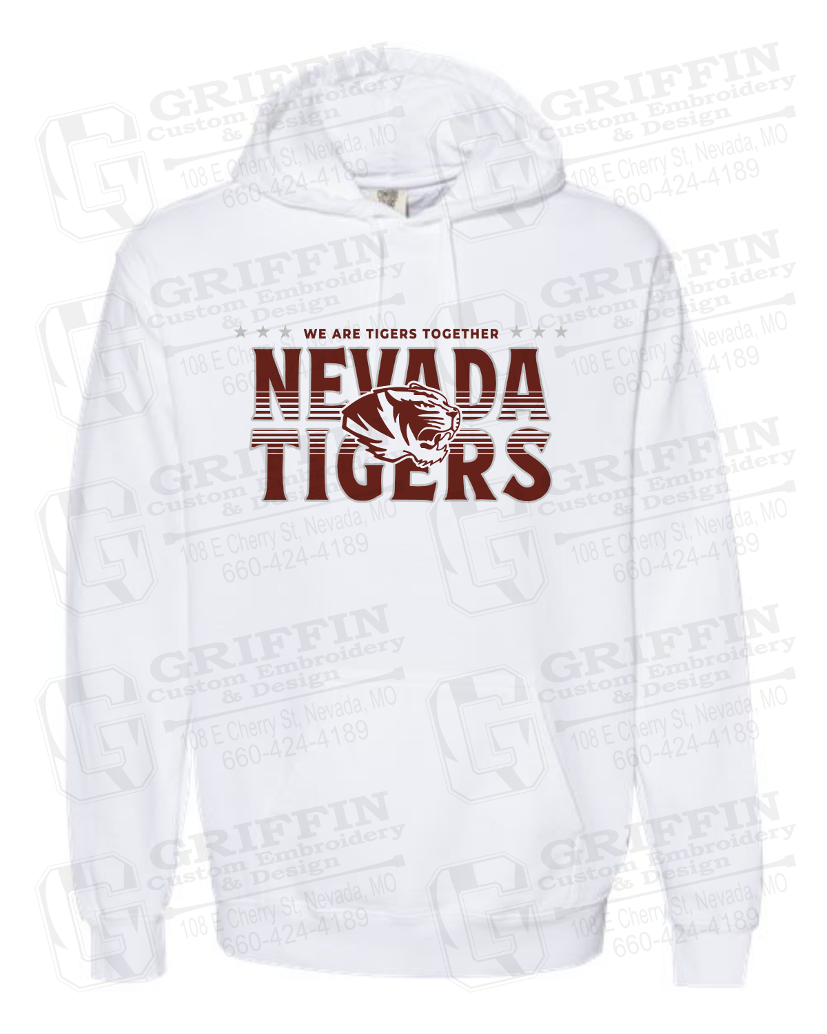 Comfort Colors Hoodie - Basketball - Nevada Tigers 26-M