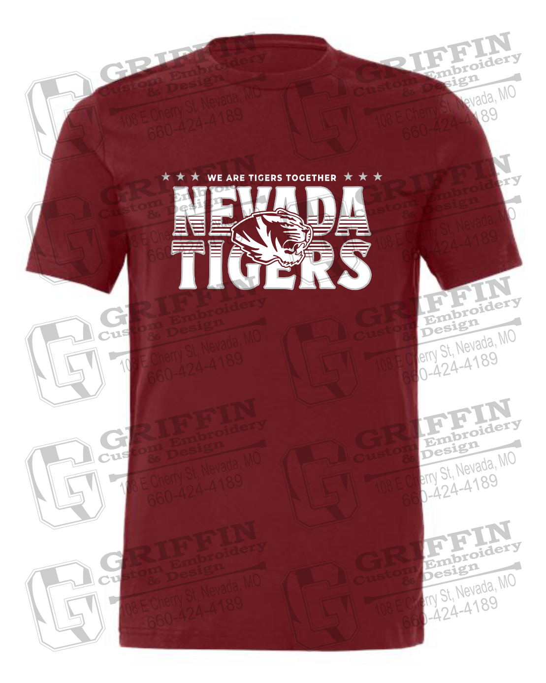 Cotton Short Sleeve T-Shirt - Basketball - Nevada Tigers 26-M