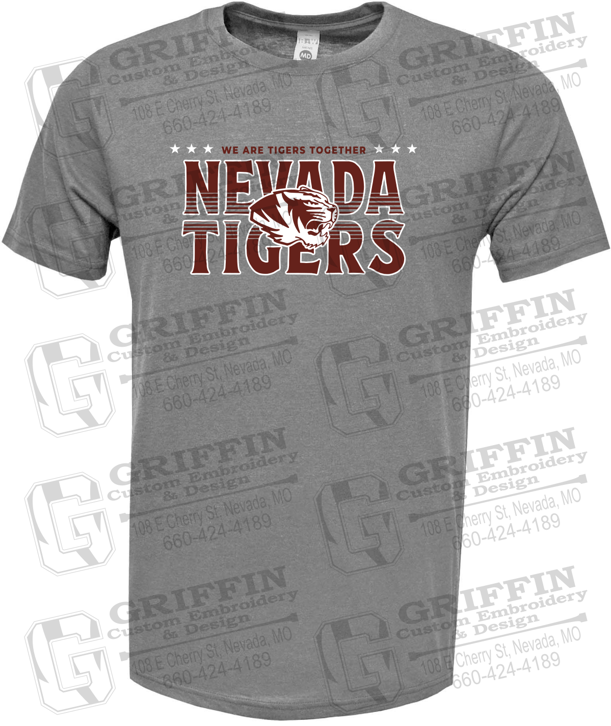 Soft-Tek Short Sleeve T-Shirt - Basketball - Nevada Tigers 26-M