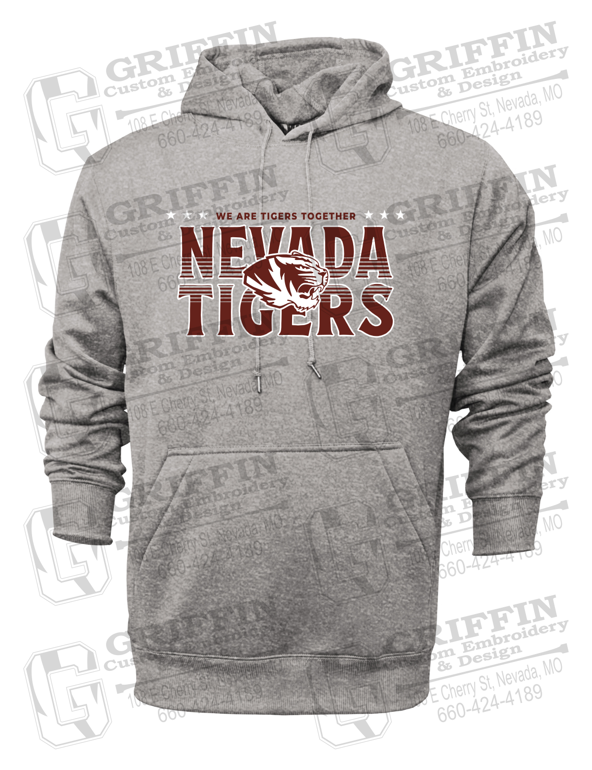 Performance Fleece Hoodie - Basketball - Nevada Tigers 26-M
