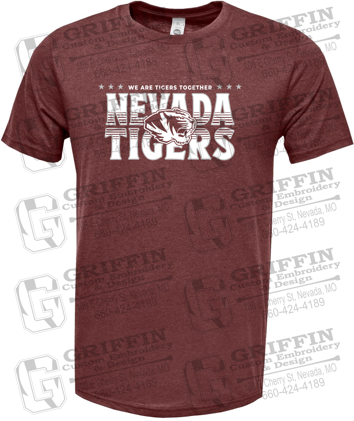 Soft-Tek Short Sleeve T-Shirt - Basketball - Nevada Tigers 26-M