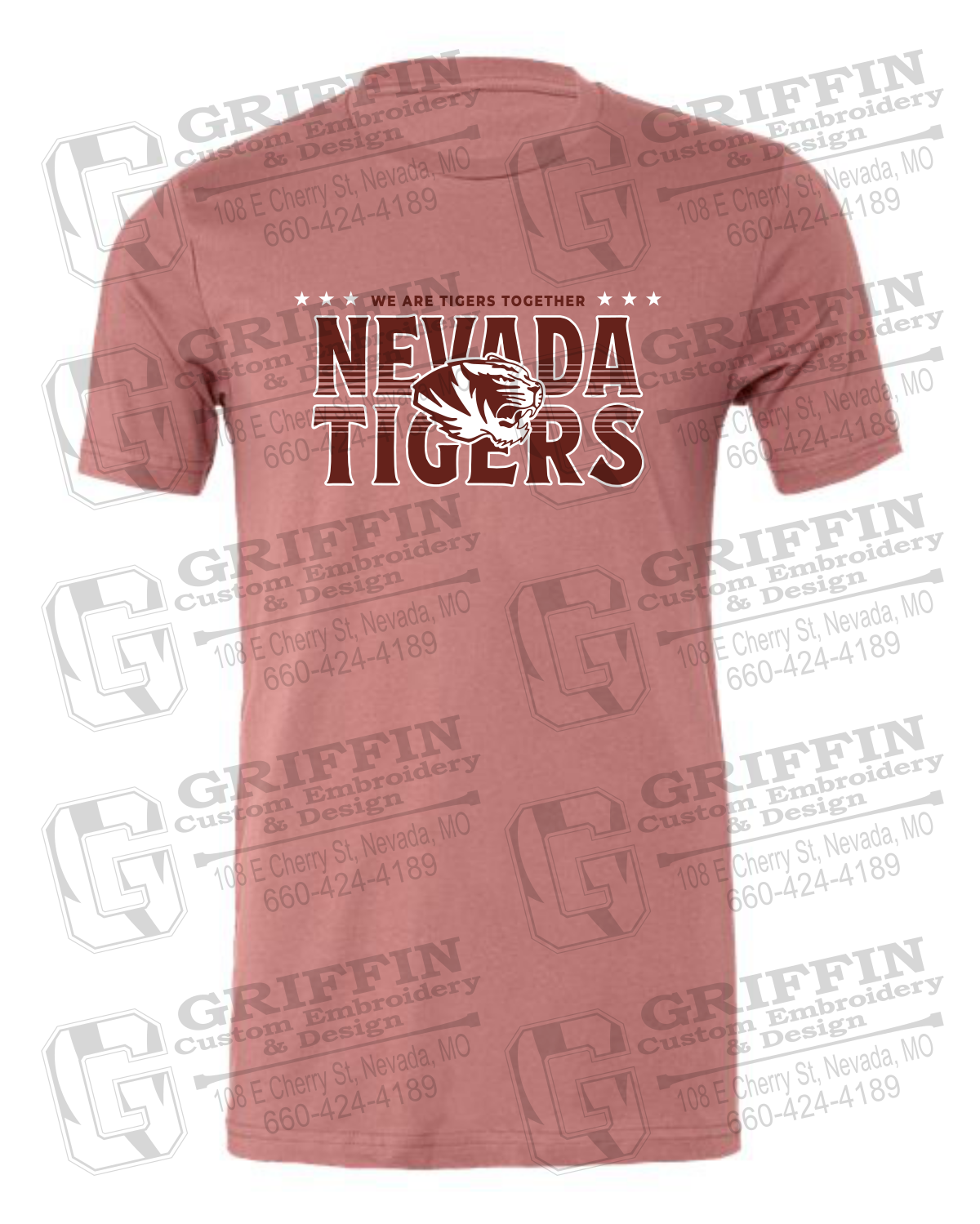 Cotton Short Sleeve T-Shirt - Basketball - Nevada Tigers 26-M