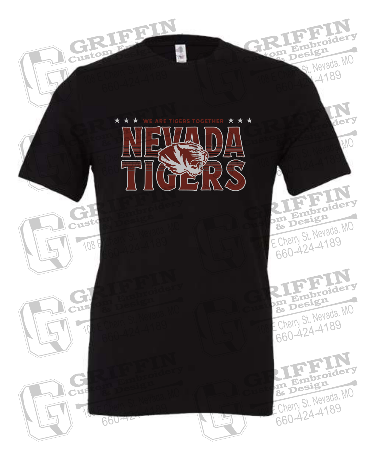 Cotton Short Sleeve T-Shirt - Basketball - Nevada Tigers 26-M