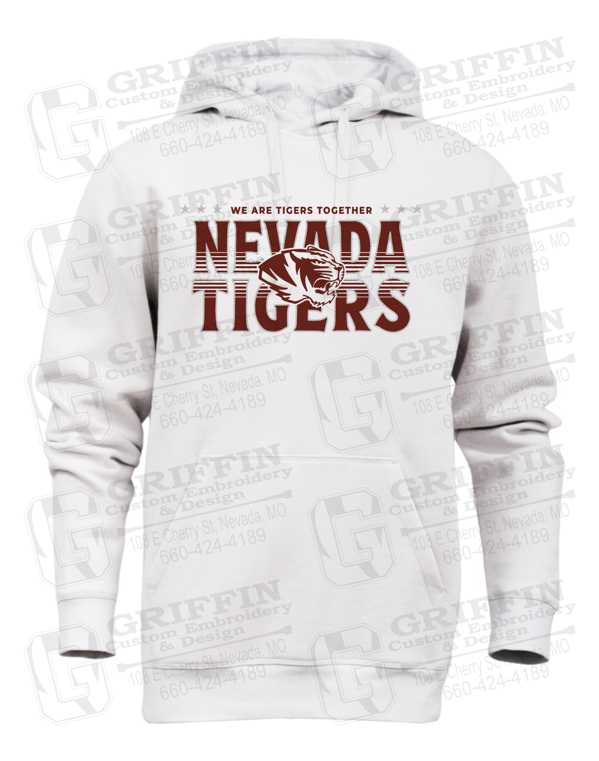 Heavyweight Fleece Hoodie - Basketball - Nevada Tigers 26-M