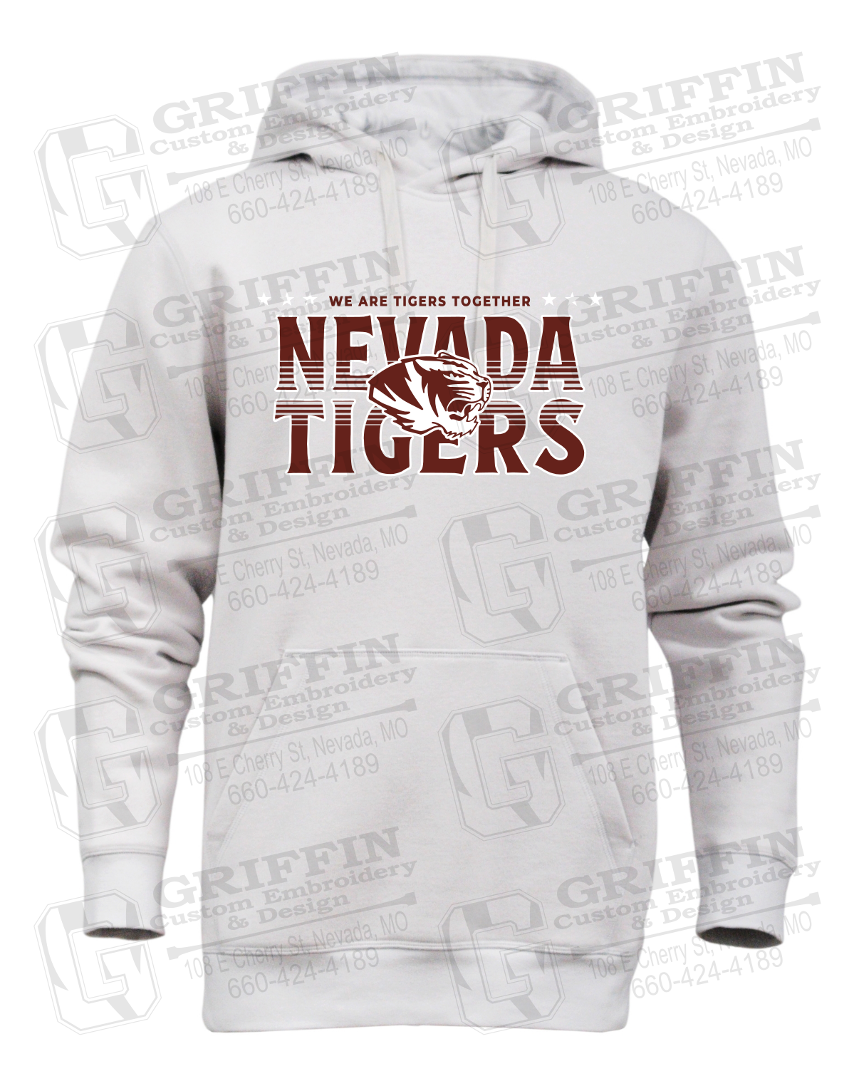 Heavyweight Fleece Hoodie - Basketball - Nevada Tigers 26-M