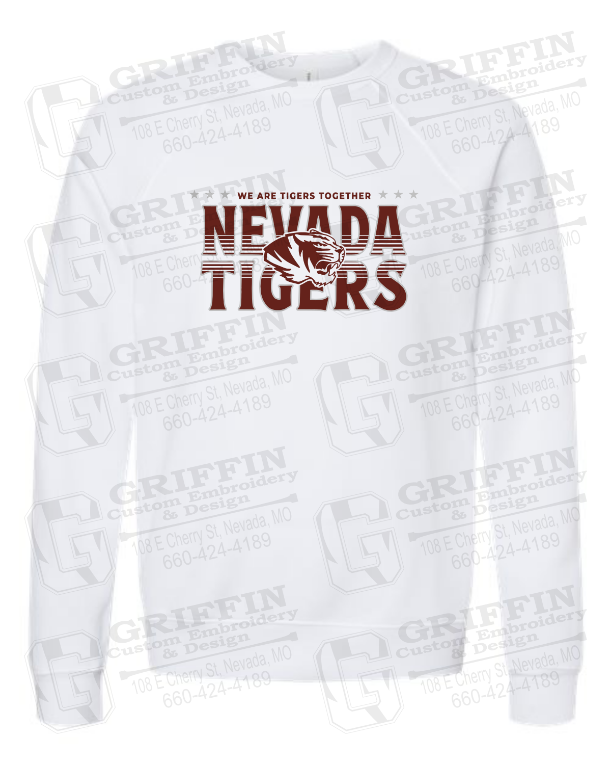 Sponge Fleece Sweatshirt - Basketball - Nevada Tigers 26-M