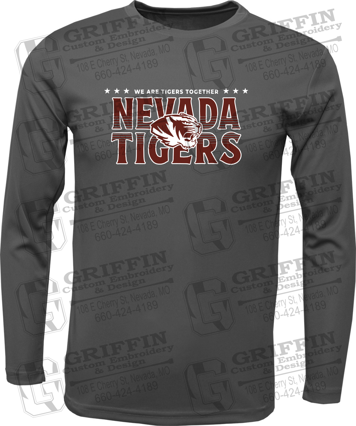 Dry-Fit Long Sleeve T-Shirt - Basketball - Nevada Tigers 26-M