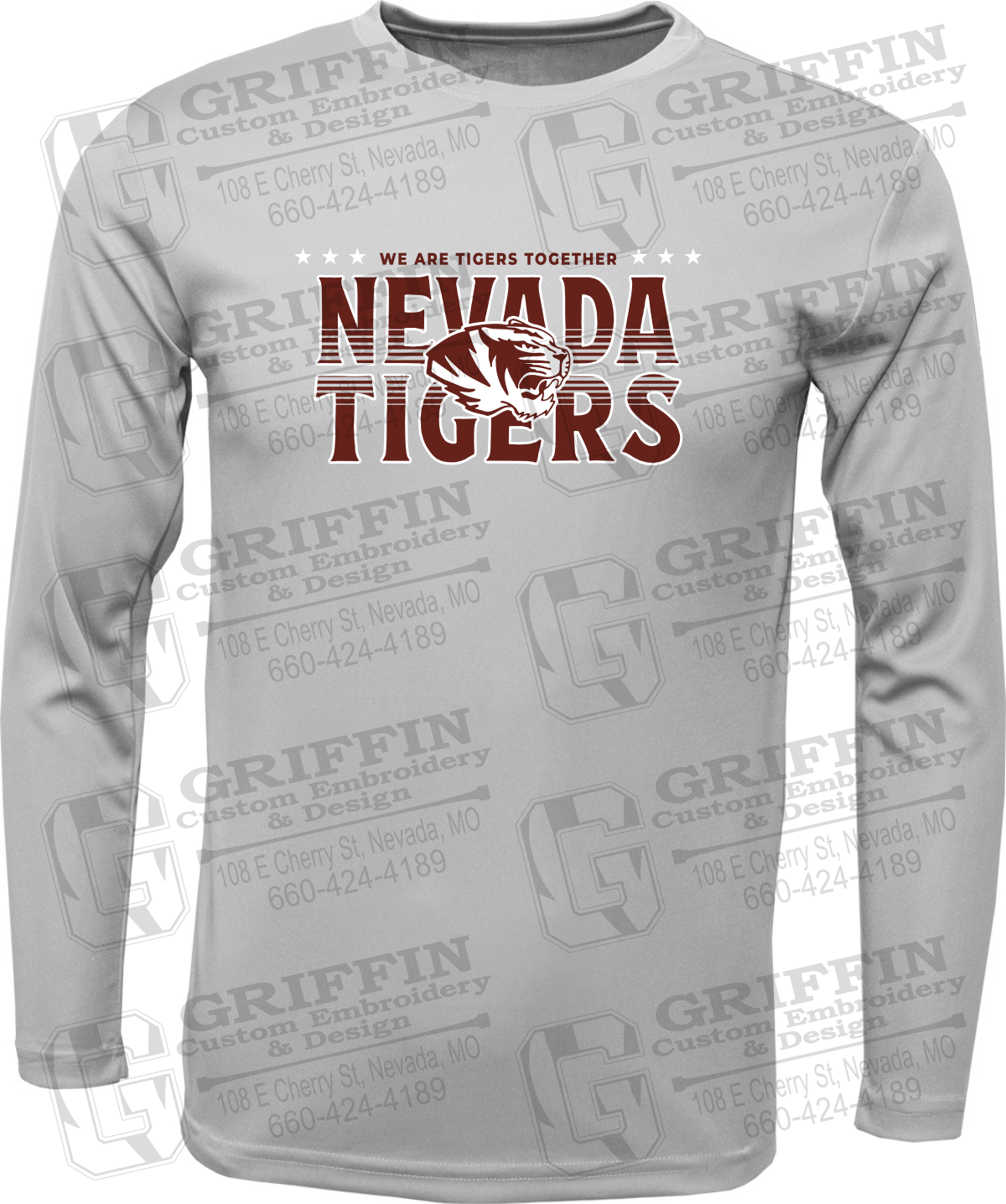 Toddler Dry-Fit Long Sleeve T-Shirt - Basketball - Nevada Tigers 26-M