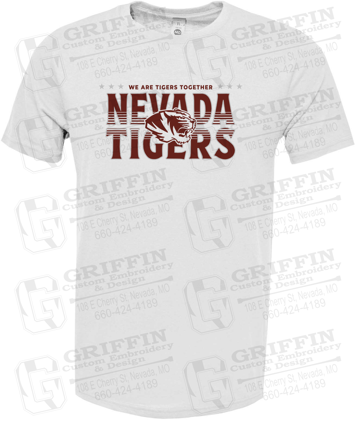 Soft-Tek Short Sleeve T-Shirt - Basketball - Nevada Tigers 26-M