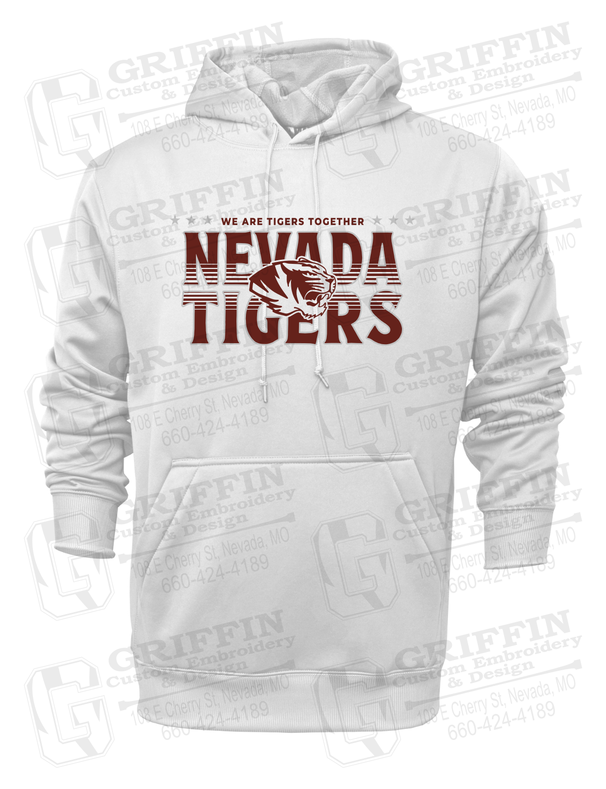 Performance Fleece Hoodie - Basketball - Nevada Tigers 26-M