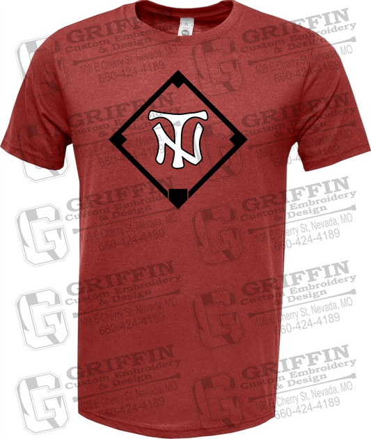 Soft-Tek Short Sleeve T-Shirt - Baseball - Nevada Tigers 26-P