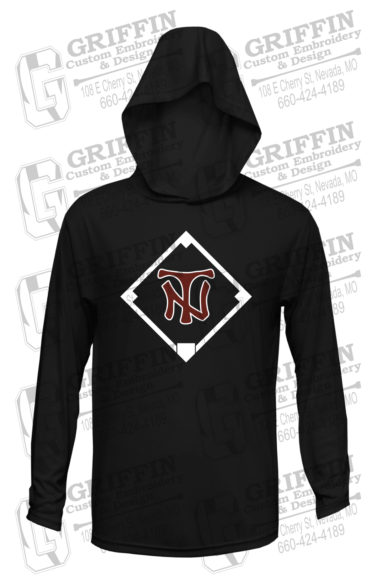 Dry-Fit T-Shirt Hoodie - Baseball - Nevada Tigers 26-P