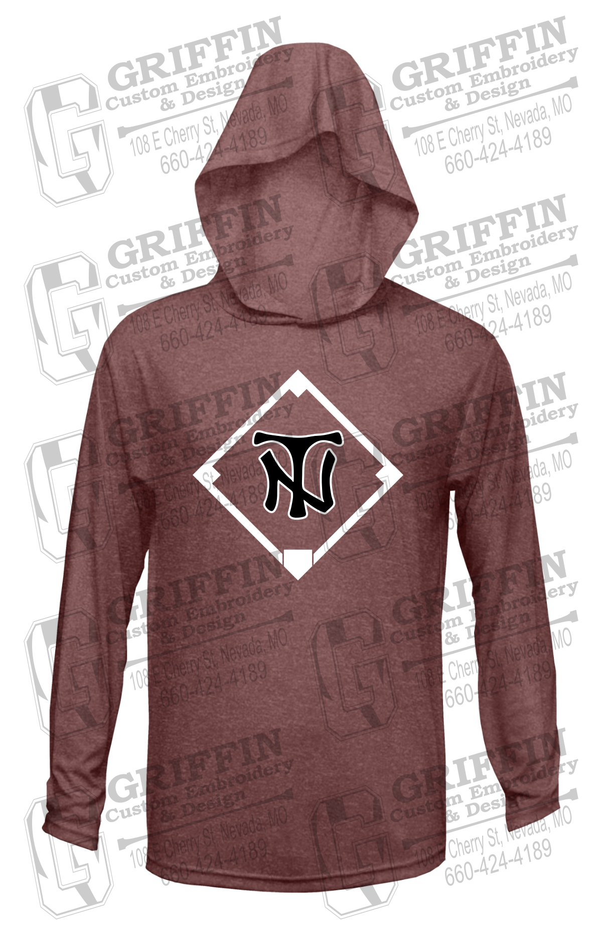 Dry-Fit T-Shirt Hoodie - Baseball - Nevada Tigers 26-P