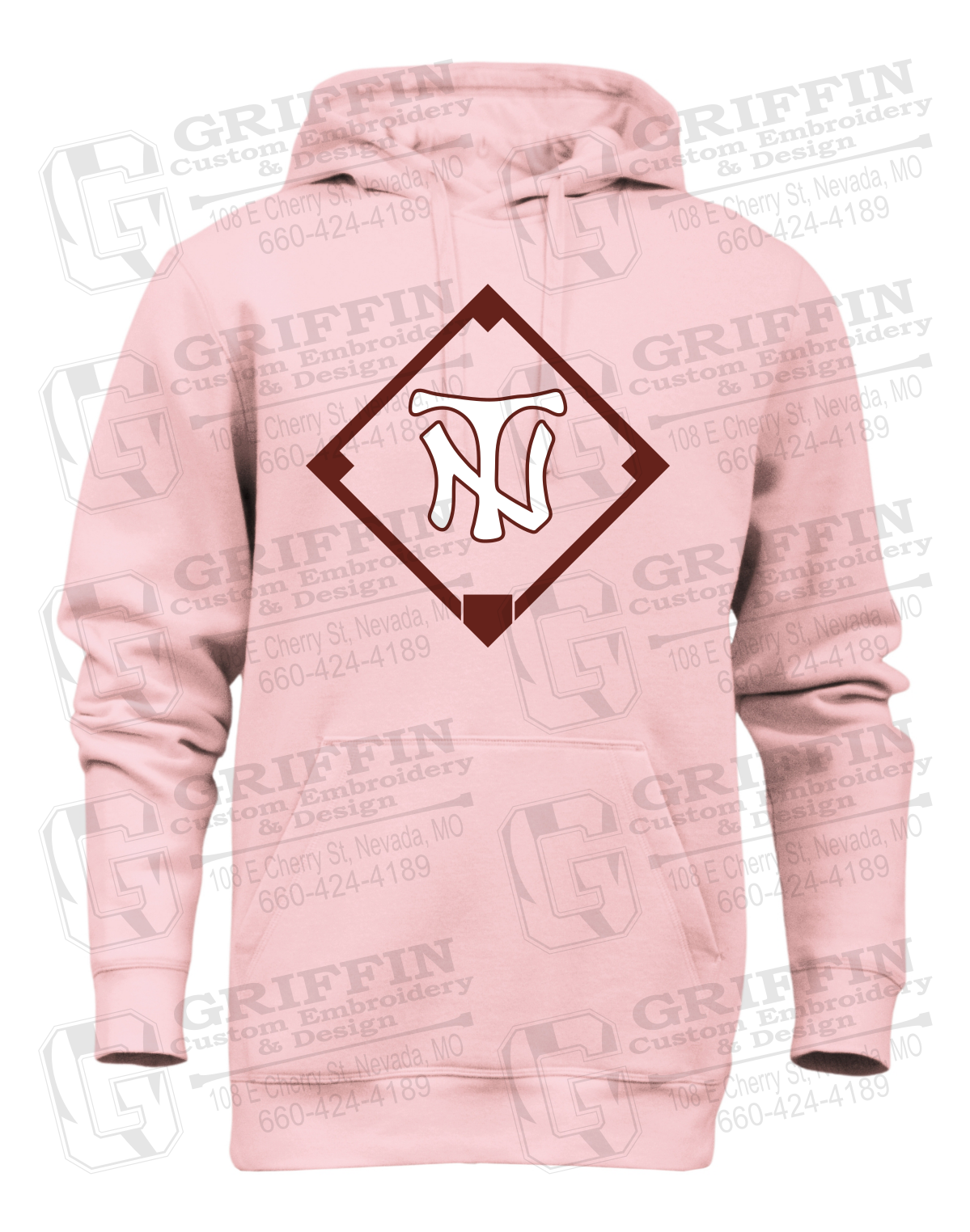 Heavyweight Fleece Hoodie - Baseball - Nevada Tigers 26-P