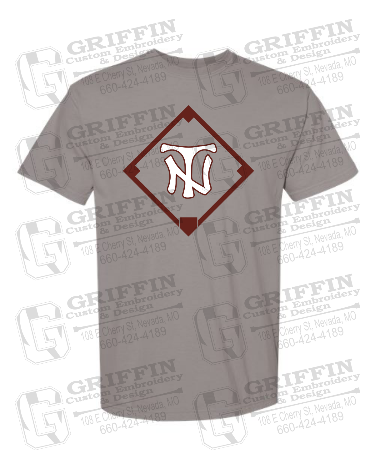 Comfort Colors Short Sleeve T-Shirt - Baseball - Nevada Tigers 26-P