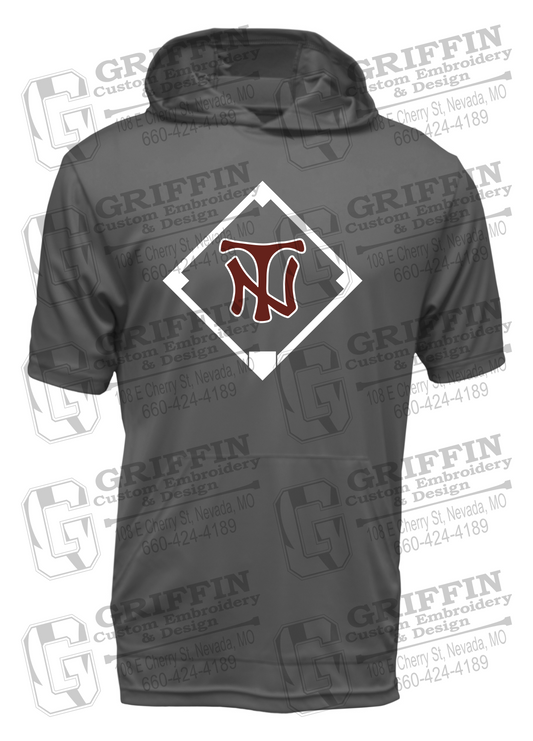 Dry-Fit Short Sleeve T-Shirt Hoodie - Baseball - Nevada Tigers 26-P