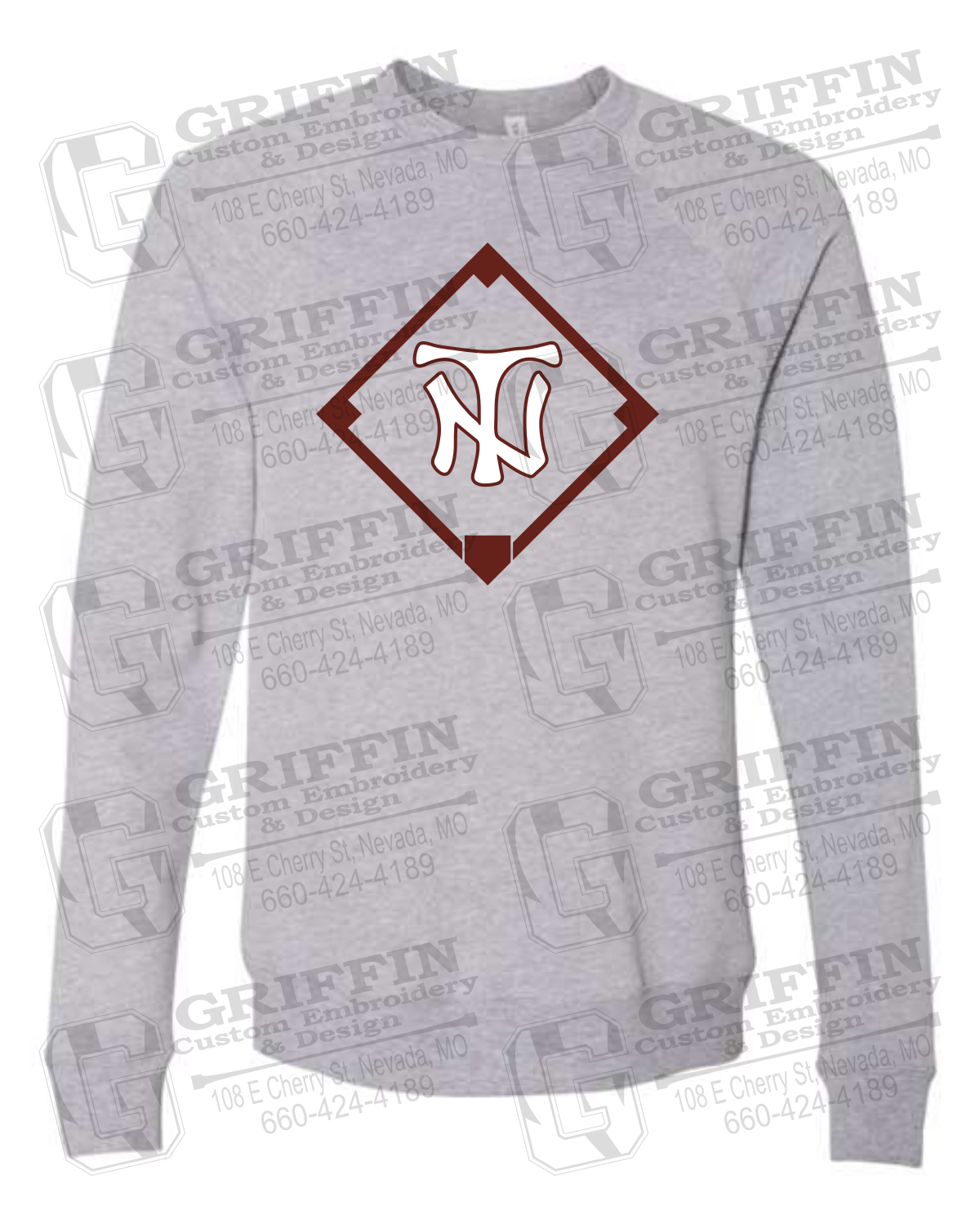 Sponge Fleece Sweatshirt - Baseball - Nevada Tigers 26-P