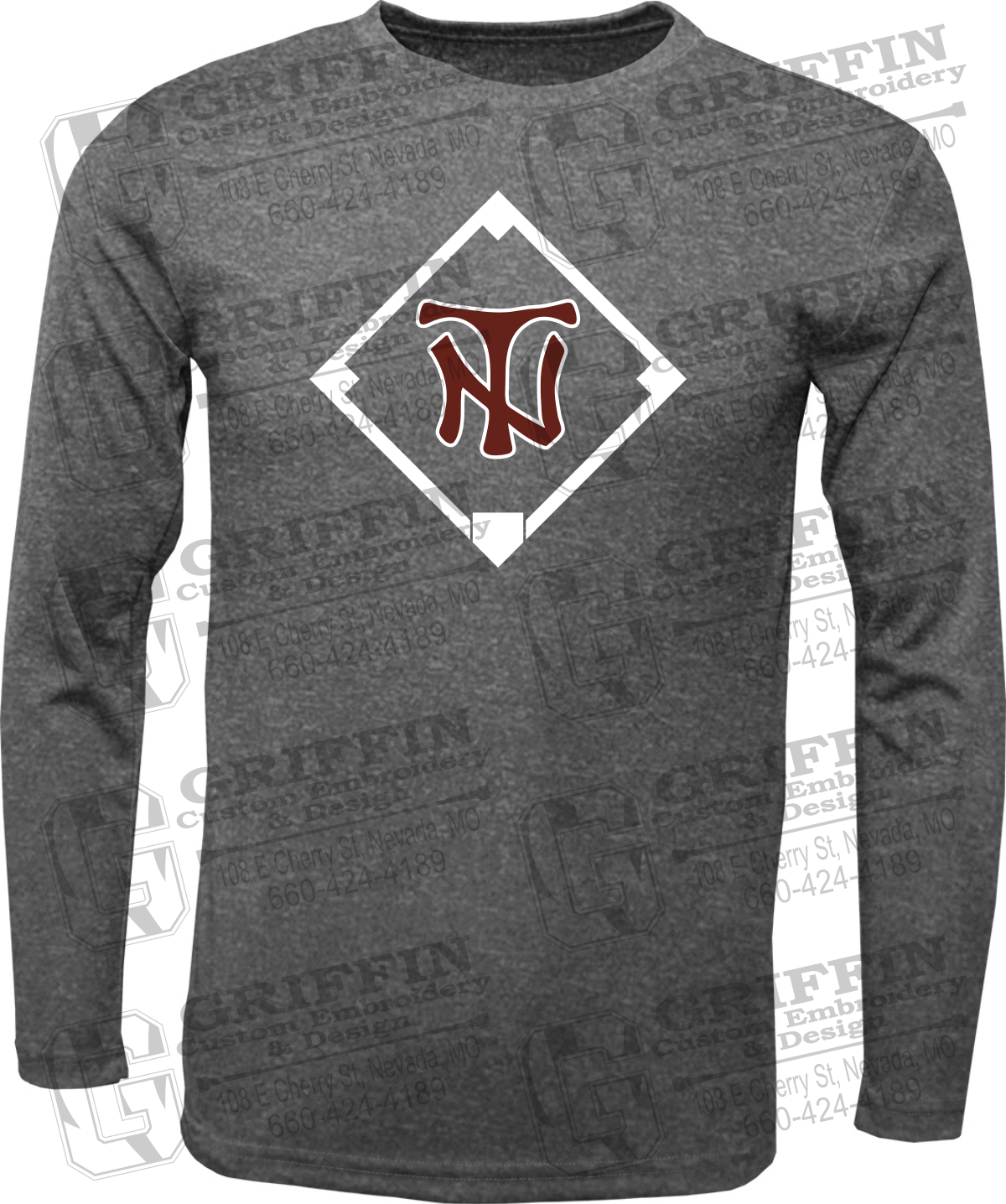 Dry-Fit Long Sleeve T-Shirt - Baseball - Nevada Tigers 26-P