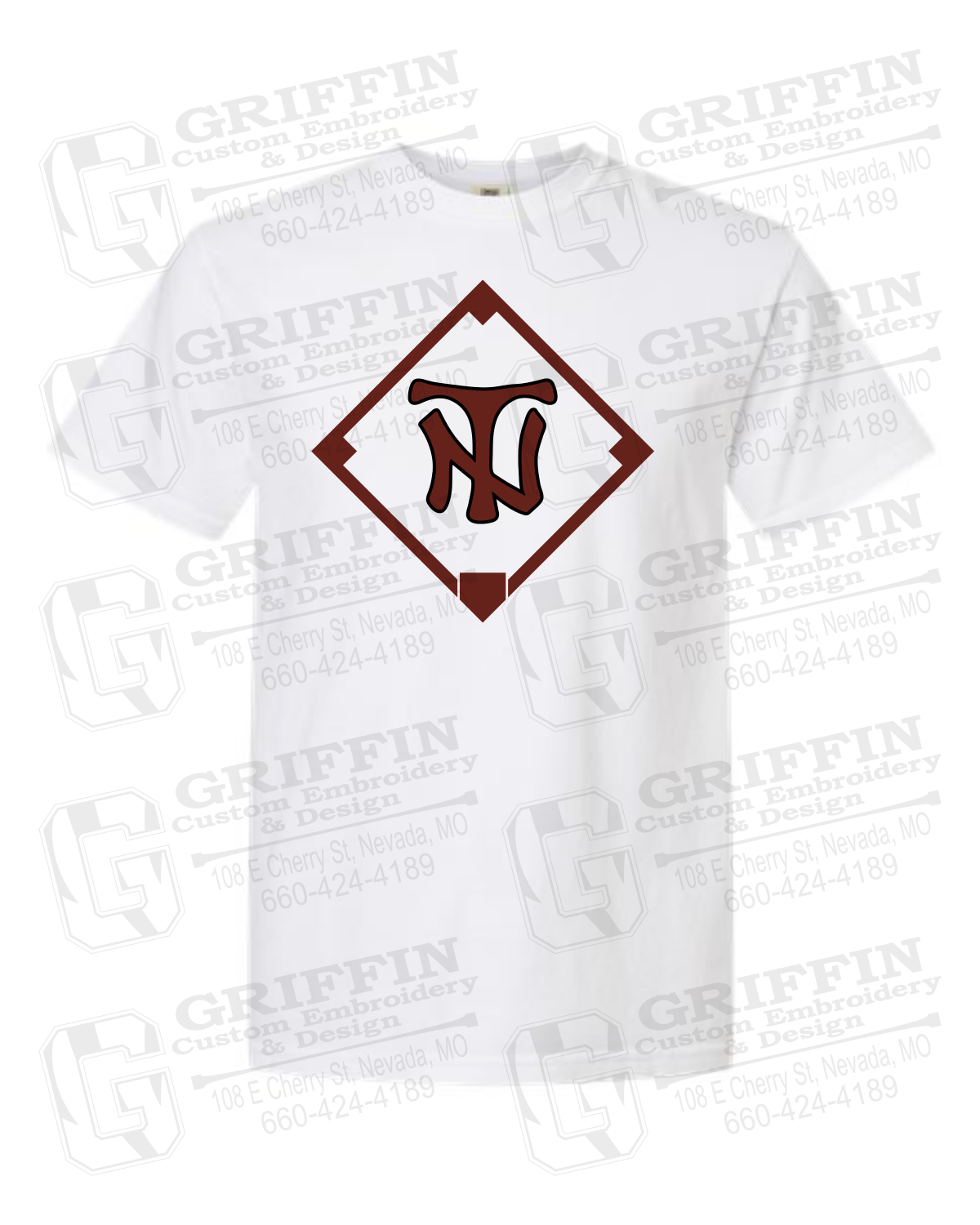 Comfort Colors Short Sleeve T-Shirt - Baseball - Nevada Tigers 26-P