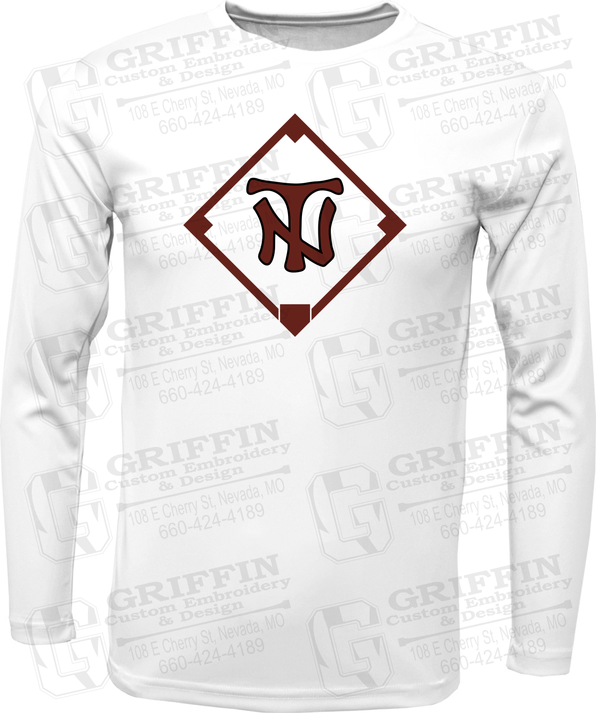 Toddler Dry-Fit Long Sleeve T-Shirt - Baseball - Nevada Tigers 26-P