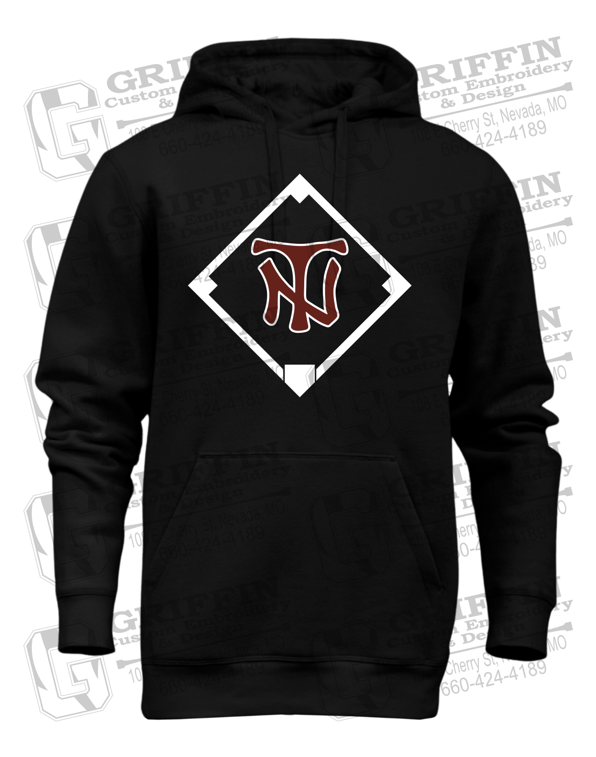 Heavyweight Fleece Hoodie - Baseball - Nevada Tigers 26-P