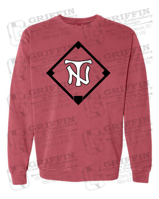 Comfort Colors Crewneck Sweatshirt - Baseball - Nevada Tigers 26-P