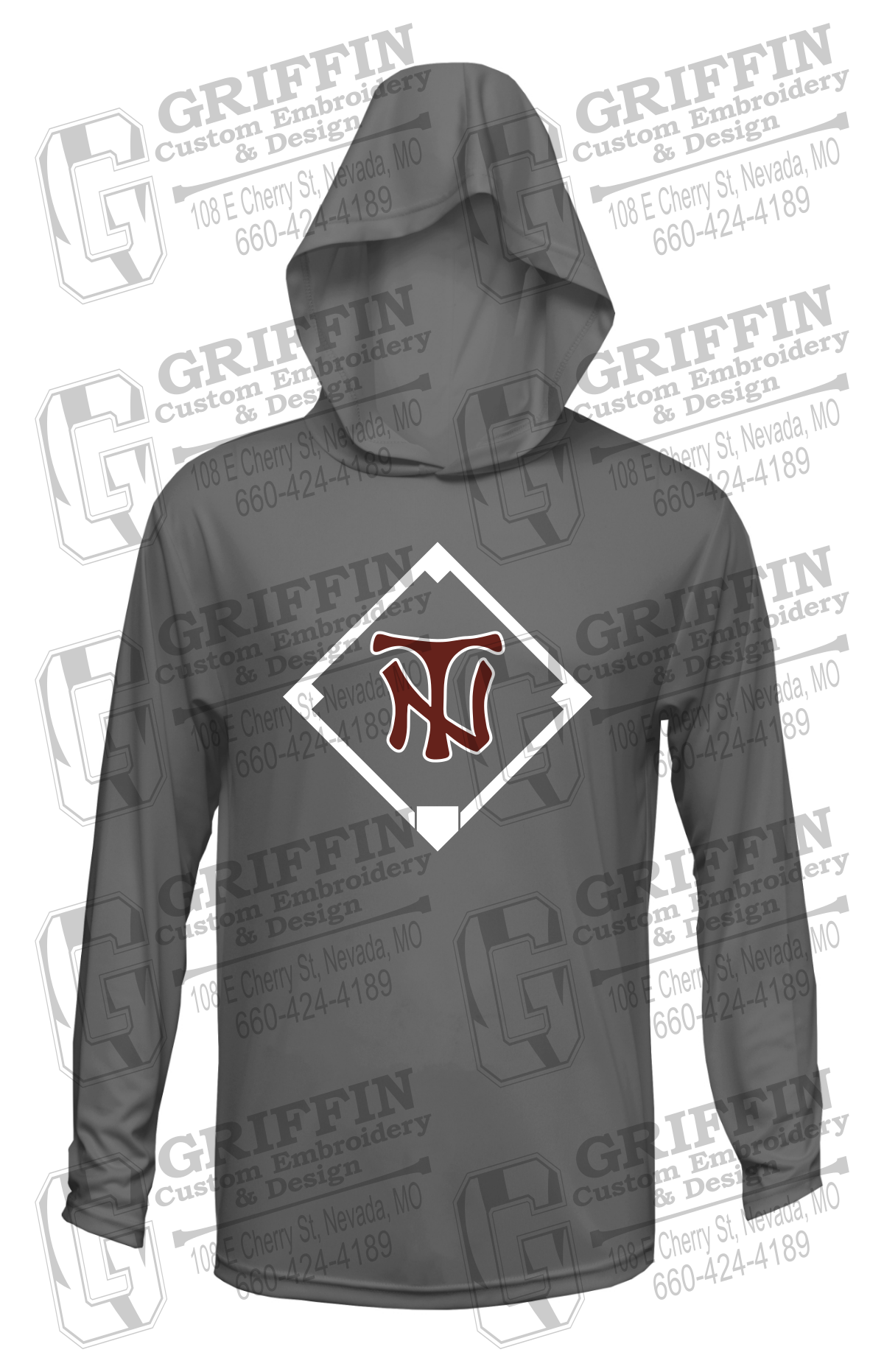 Dry-Fit T-Shirt Hoodie - Baseball - Nevada Tigers 26-P