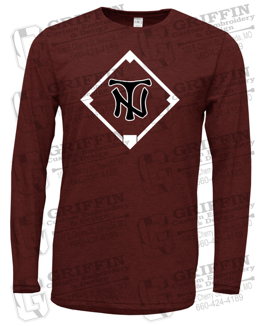 Soft-Tek Long Sleeve T-Shirt - Baseball - Nevada Tigers 26-P