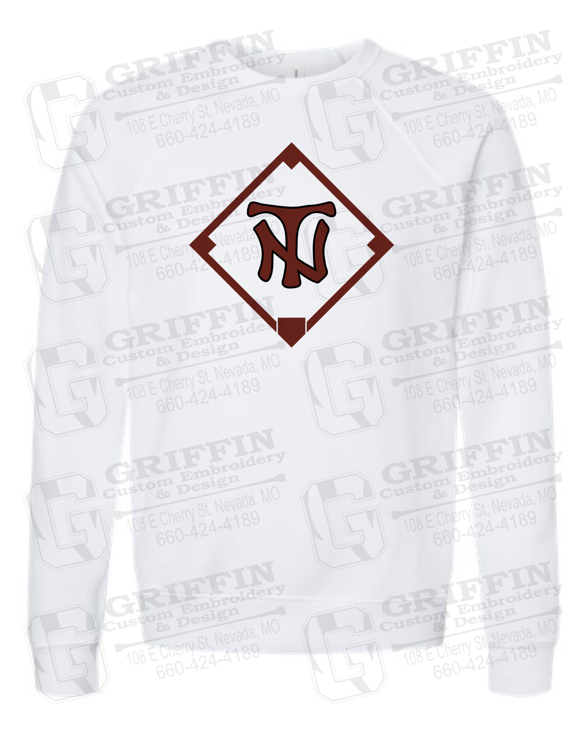 Sponge Fleece Sweatshirt - Baseball - Nevada Tigers 26-P