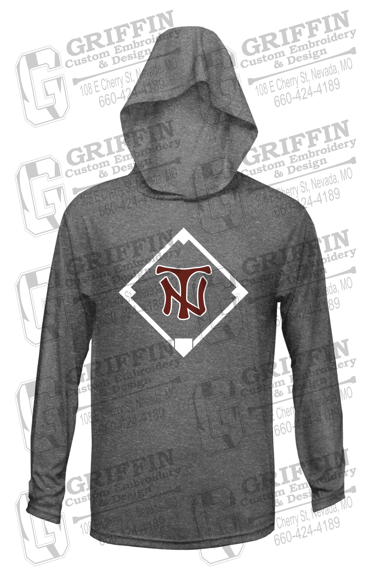 Dry-Fit T-Shirt Hoodie - Baseball - Nevada Tigers 26-P