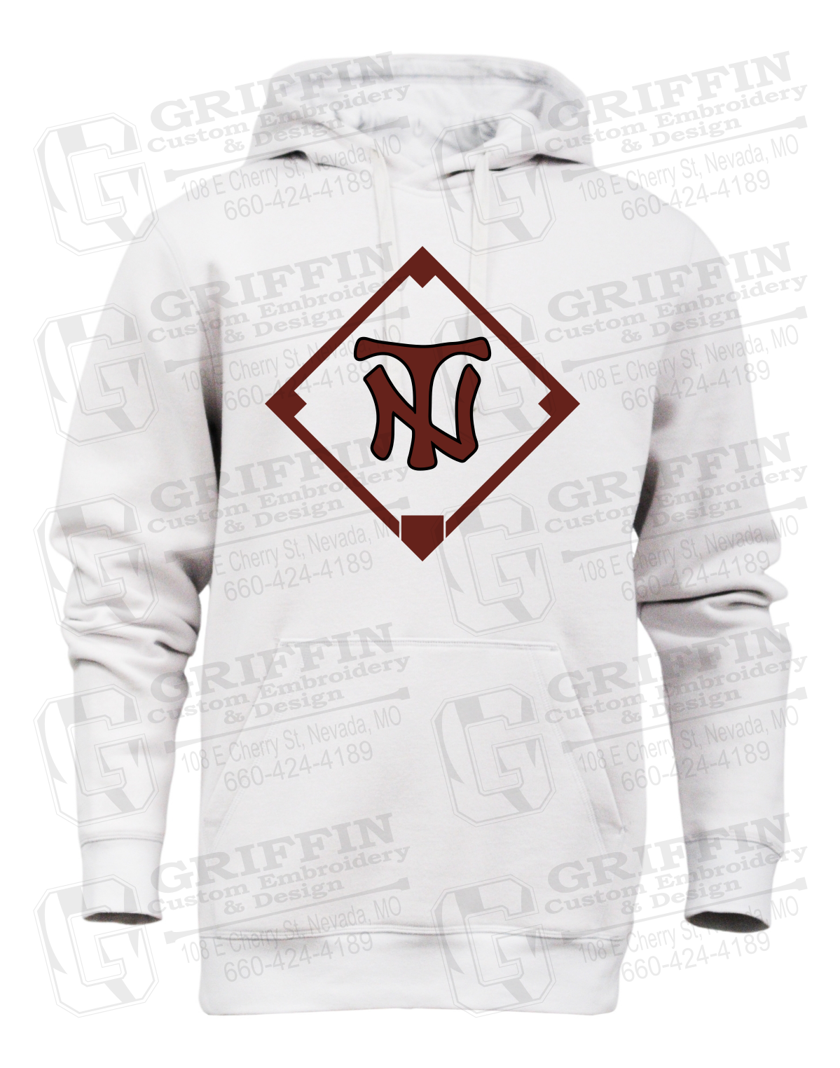 Heavyweight Fleece Hoodie - Baseball - Nevada Tigers 26-P