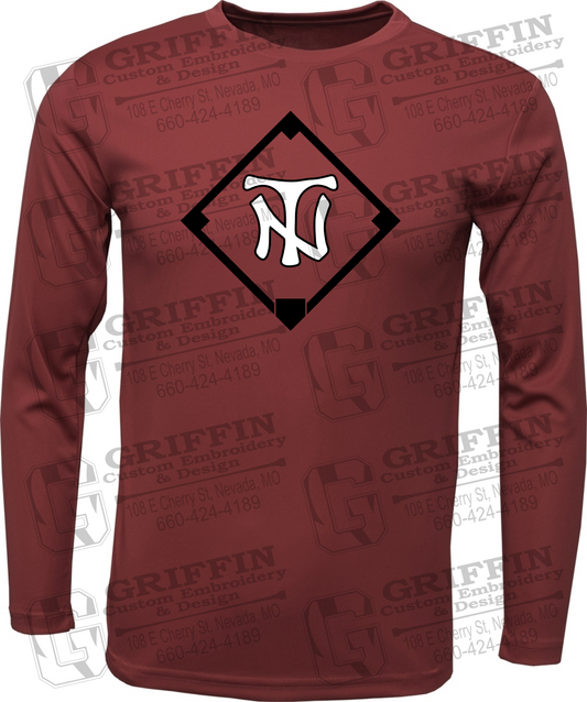 Dry-Fit Long Sleeve T-Shirt - Baseball - Nevada Tigers 26-P