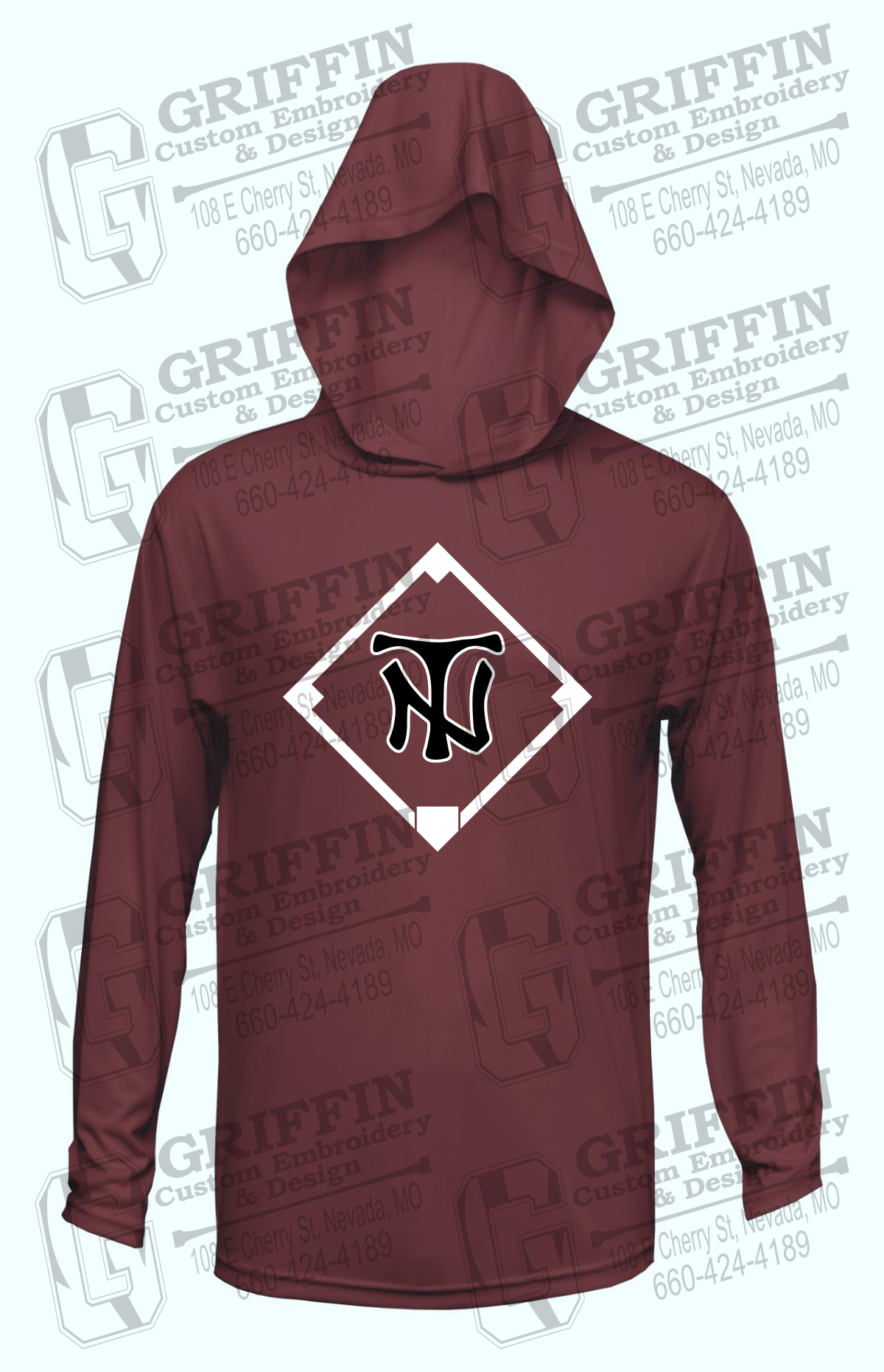Dry-Fit T-Shirt Hoodie - Baseball - Nevada Tigers 26-P