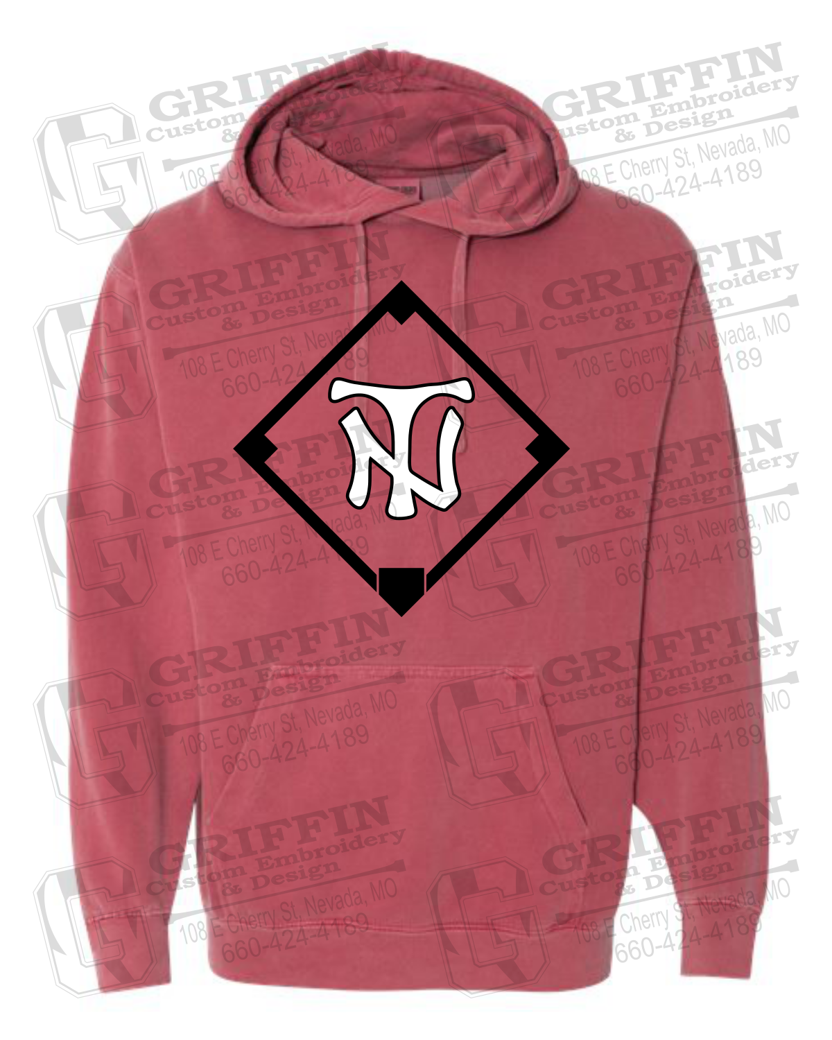 Comfort Colors Hoodie - Baseball - Nevada Tigers 26-P