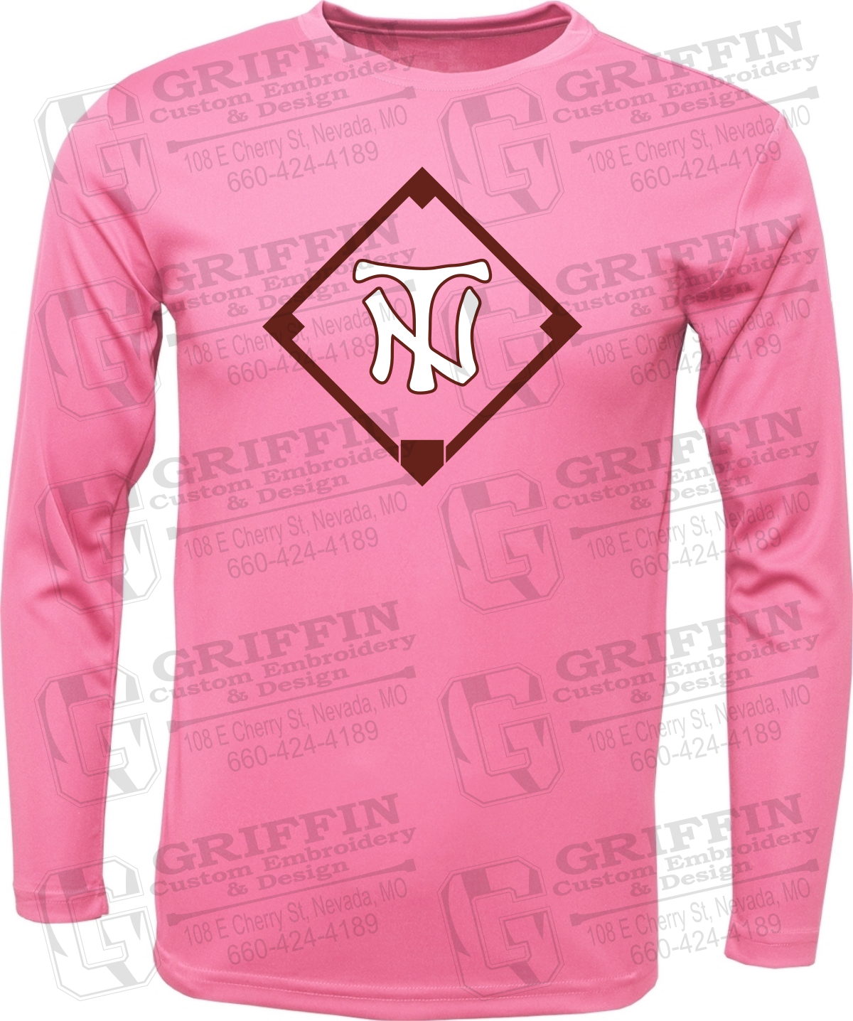 Toddler Dry-Fit Long Sleeve T-Shirt - Baseball - Nevada Tigers 26-P